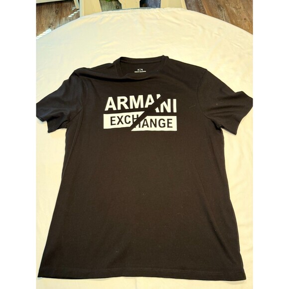 Armani Exchange T-shirt Color Black Size L  Mens - Picture 1 of 3